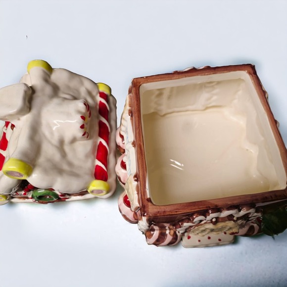 Gingerbread Ceramic Cookie Jar House - Picture 3 of 6